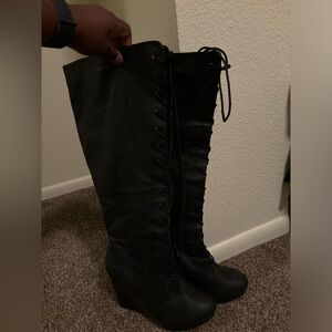 Torrid platform wedge boots